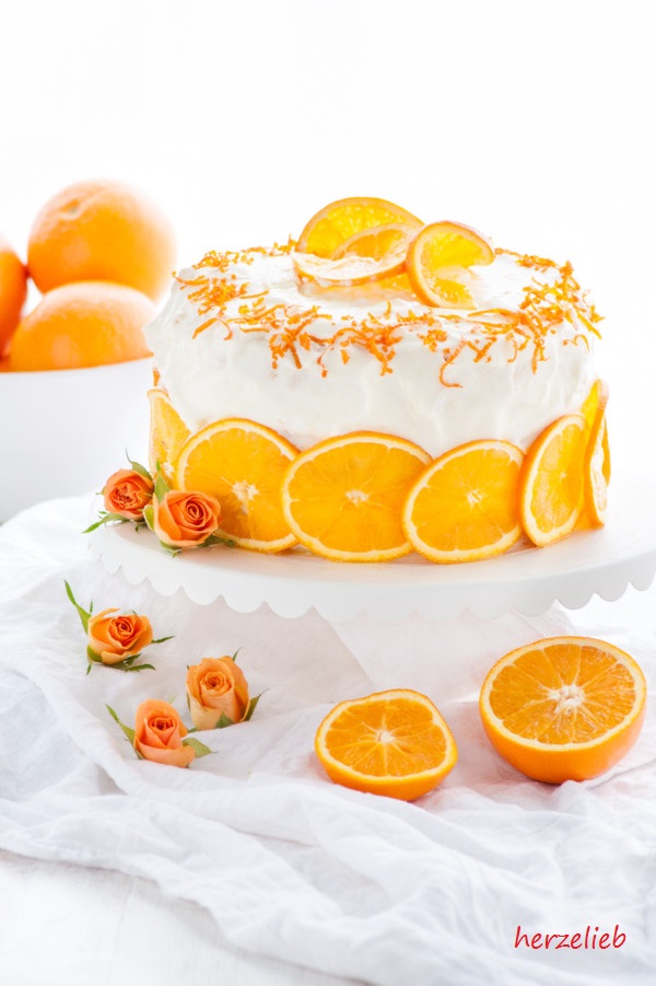 Ein tolles Rezept für eine fruchtige Orangentorte