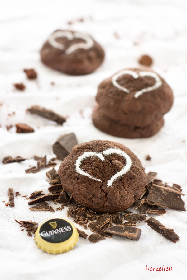 Recipe for guinness chocolate cookies // Rezept für Guinness Kekse mit Schokolade