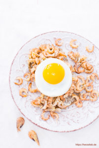 Halligbrot - Krabbenbrot mit Ei, das Rezept ist von herzelieb