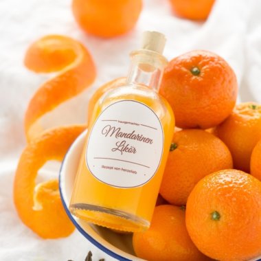 homemade tangerine liqueur recipie// Mandarinenlikör Rezept