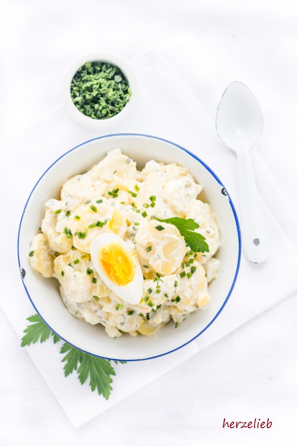 Wie Von Mutti Kartoffelsalat Mit Wenig Mayonnaise Herzelieb