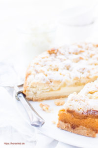 Geburtstag, Kommunion oder Konfirmation - Rezept für Apfelkuchen, der zwei Tage vorher gebacken wird.