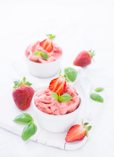 Rezept für ein tolles Eis - Erdbeer-Nicecream von herzelieb