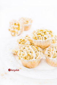 Apfelmuffins - kleine Apfelkuchen mit Butterstreuseln