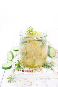 Selbstgemachte Senfgurken wie von Oma Rezept von herzelieb