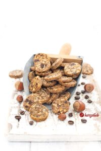 Kaffee Nuss Kekse Rezept vom Foodblog herzelieb ganz einfach