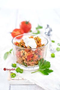 Partysalat Bulgursalat Rezept von herzelieb