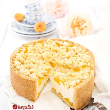 Zitronen-Mandarinen-Käsekuchen Rezept vom Foodblog herzelieb