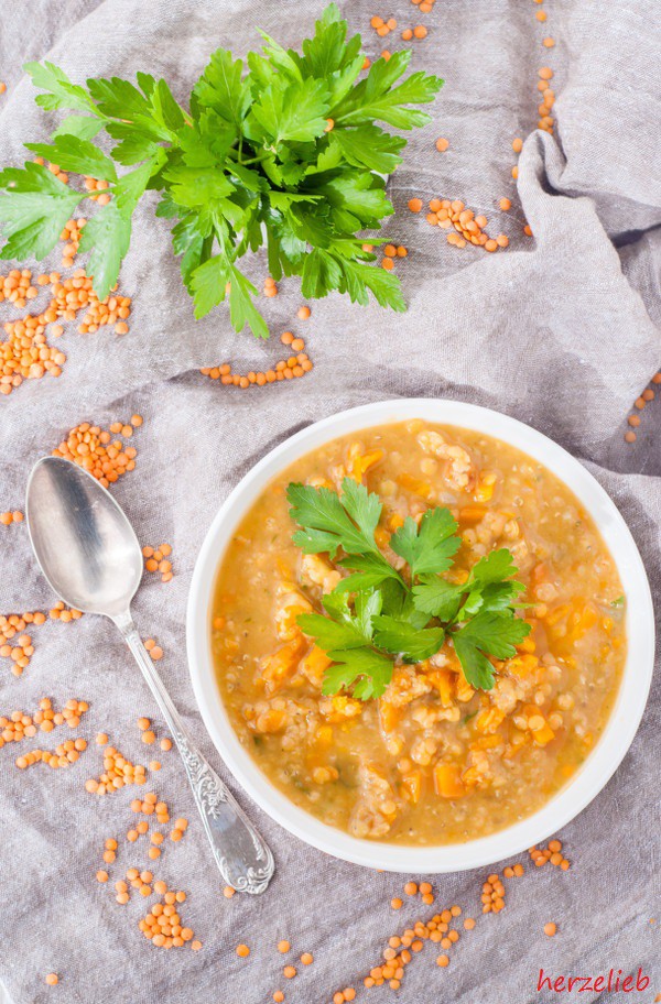 Rezept Fur Eine Schon Warmende Rote Linsensuppe Einfach Und Gut